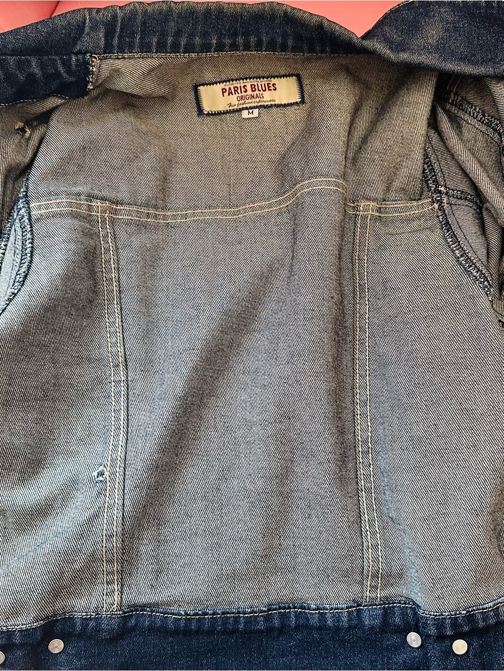 Vintage Paris Blues Embroidered Denim Jacket - Picture 10 of 12